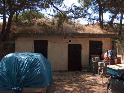 Reuse doors, la Tamarissière, Agde, Südwall