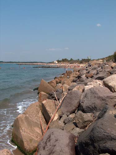 la Tamarissière, Agde, Südwall