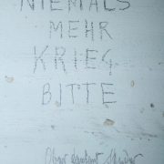 "Never again war please" was written by a German officer probably when the war ended. (Photo: XXXX)
